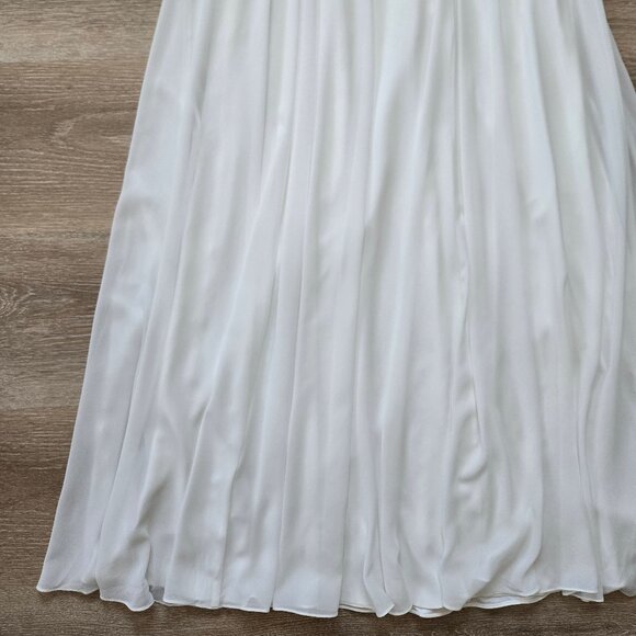 Amsale Custom Bridal Dress Chiffon Wedding Gown Floor-Length Sz 4 New with Tags - Picture 6 of 16